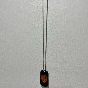 New no bag KISS Army Necklace‎ Dog Tag Pendant Black Vintage Kiss Memorabi